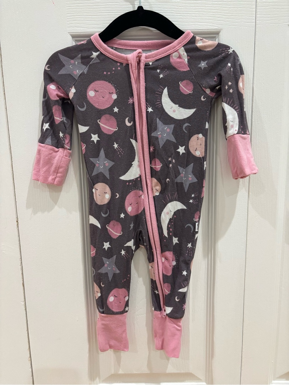 Little Sleepies Night Star Moon Bamboo Newborn Onesie